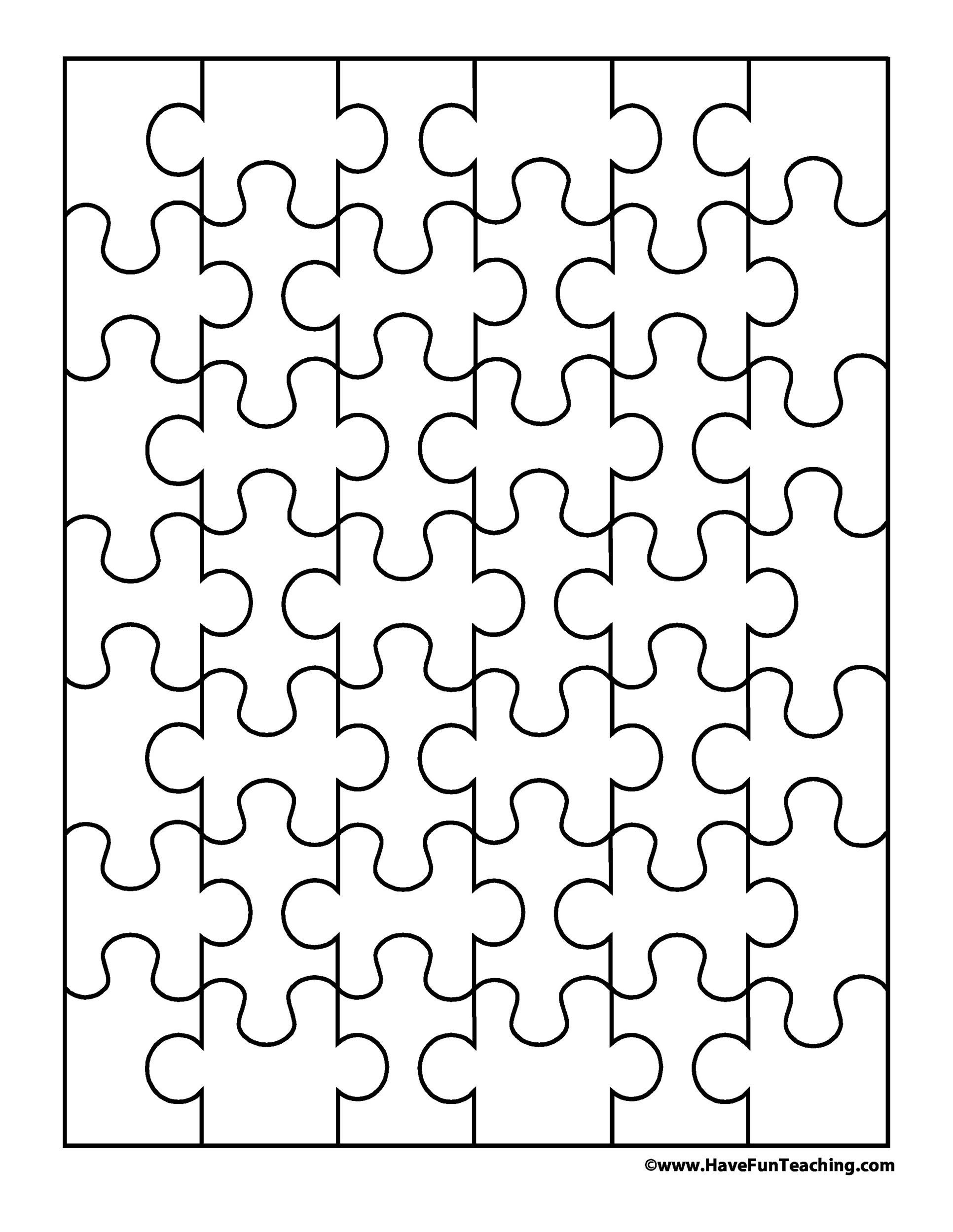 19 Printable Puzzle Piece Templates Template Lab