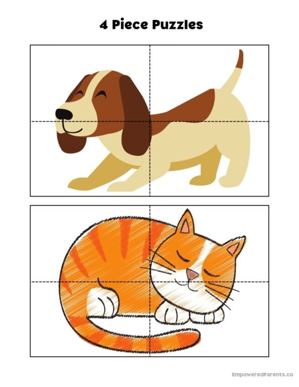 28 Printable Puzzles For Toddlers And Preschoolers PDF Empowered 