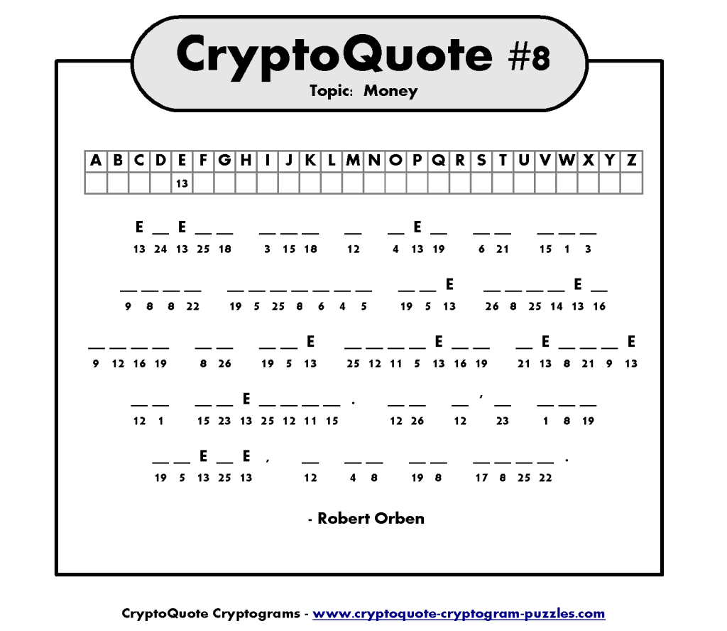 Cryptograms Free Printable Printable Word Searches