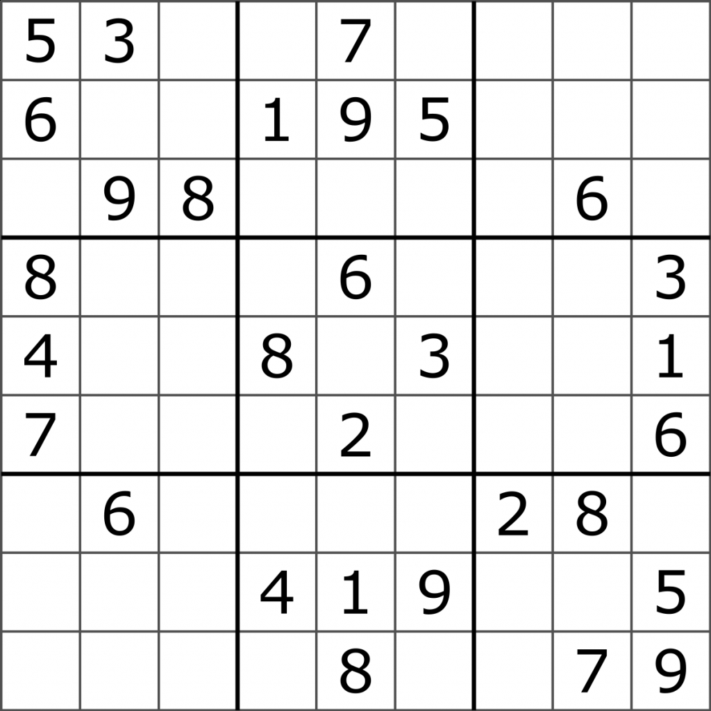 Download Printable Sudoku Puzzles Free Free Printable