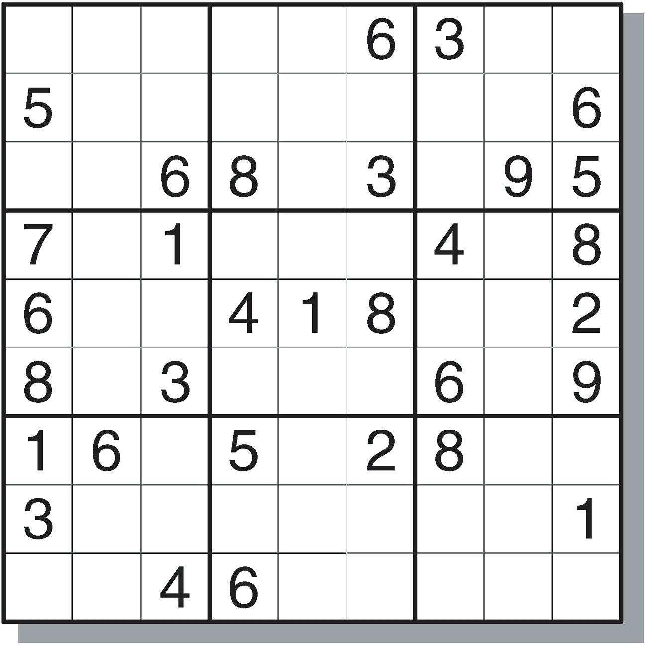 Easy Sudoku Printable Sudoku Puzzles Printable