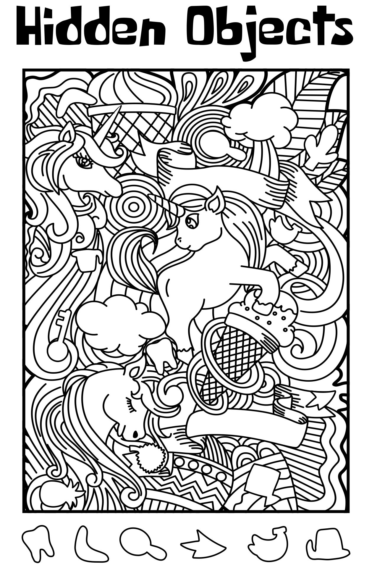 Find Hidden Objects Puzzles 6 Free PDF Printables Printablee