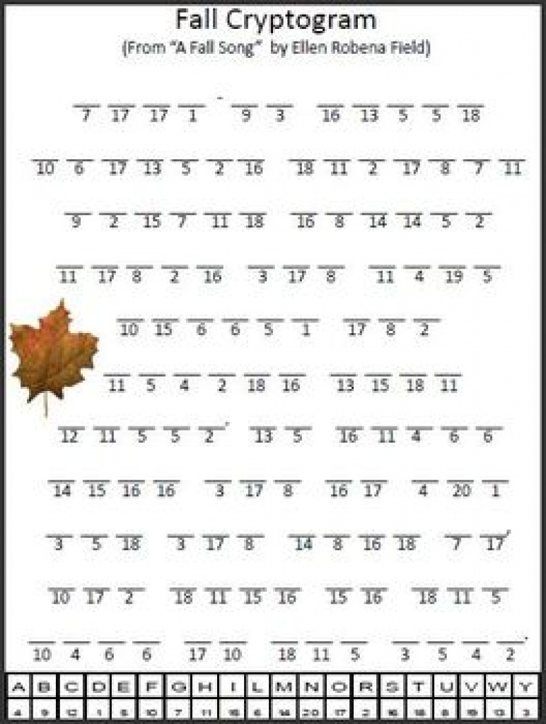 Free Printable Cryptoquip Puzzles Fanny Printable