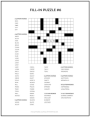 Free Printable Fill In Puzzles Print It Free