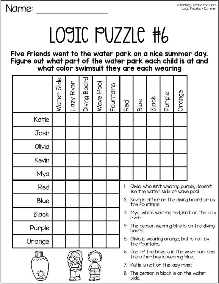 Free Printable Logic Puzzles
