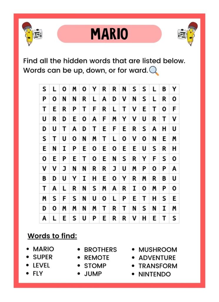 Printable Free Word Search Puzzles: A Fun and Engaging Activity for All ...