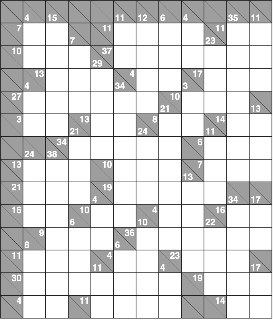 Kakuro 1568 Hard Life And Style The Guardian Printable Puzzles