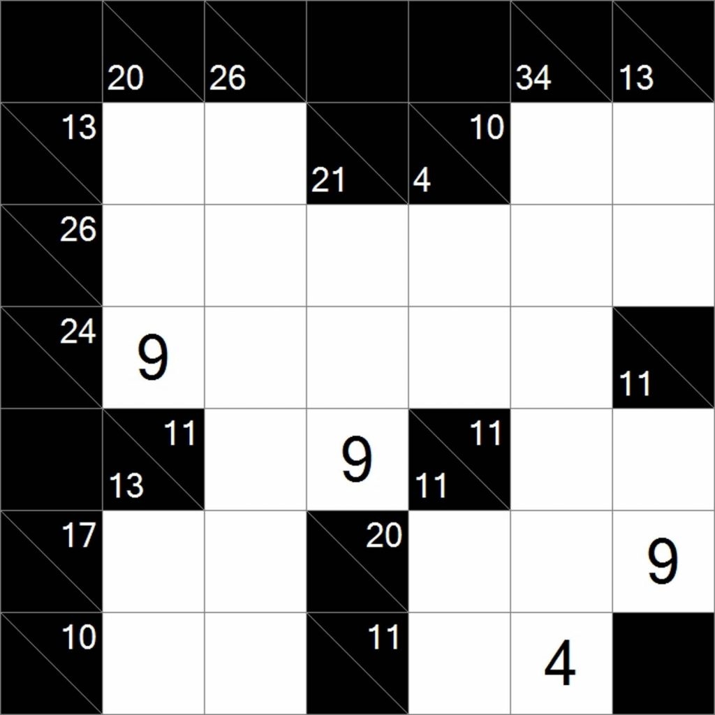 Kakuro Puzzles Printable