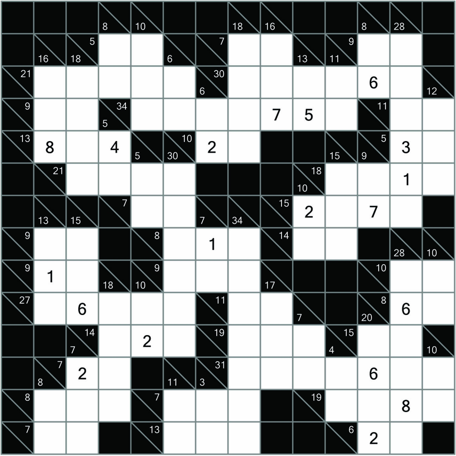 Kakuro Puzzles Printable