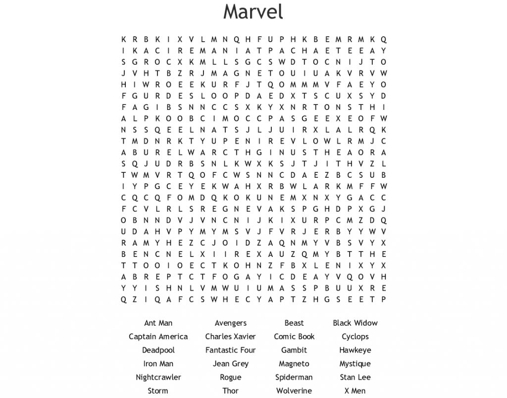 Marvel Word Search Wordmint Word Search Printable Marvel Word Search Wordmint Word Search Printable