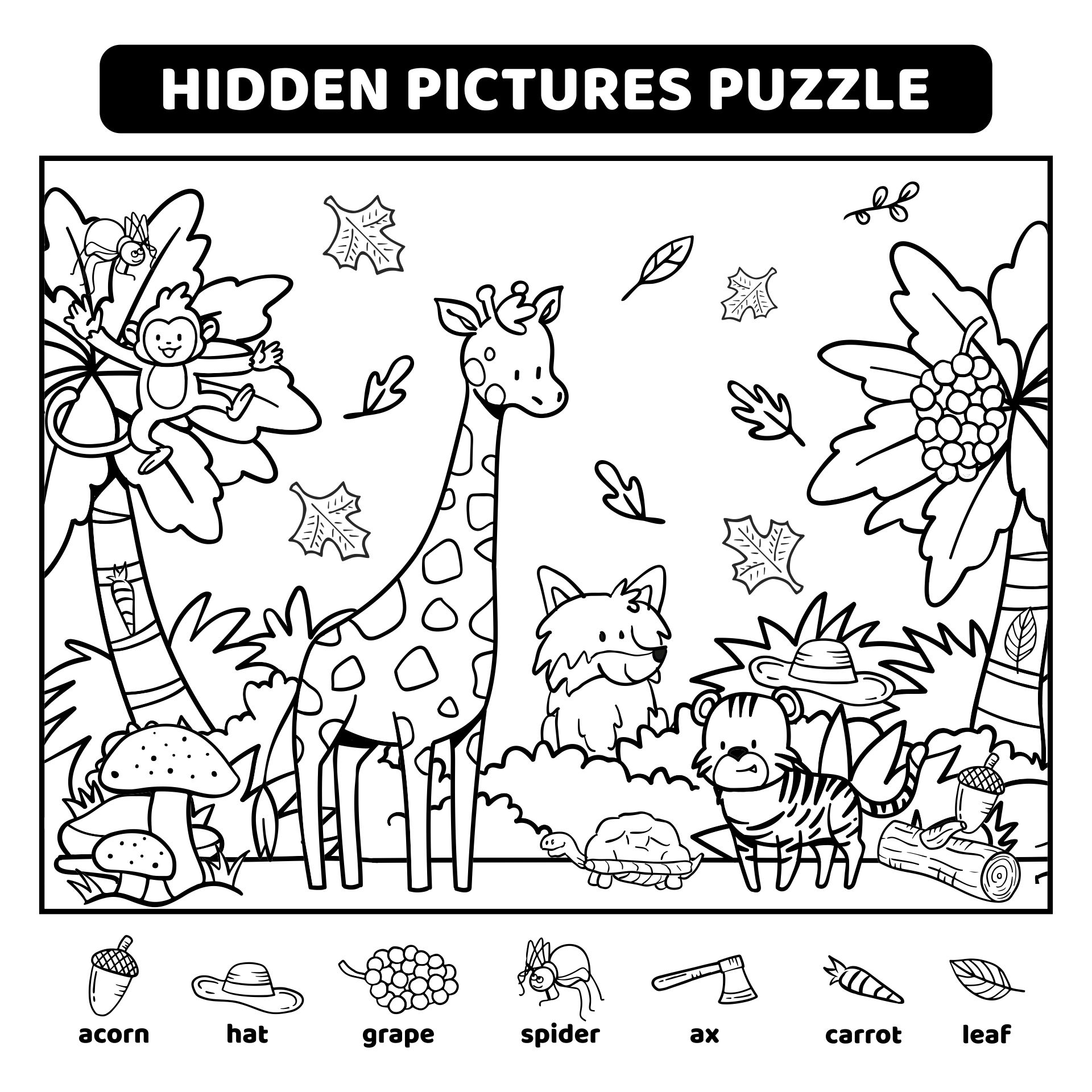 Printable Hidden Object Puzzles