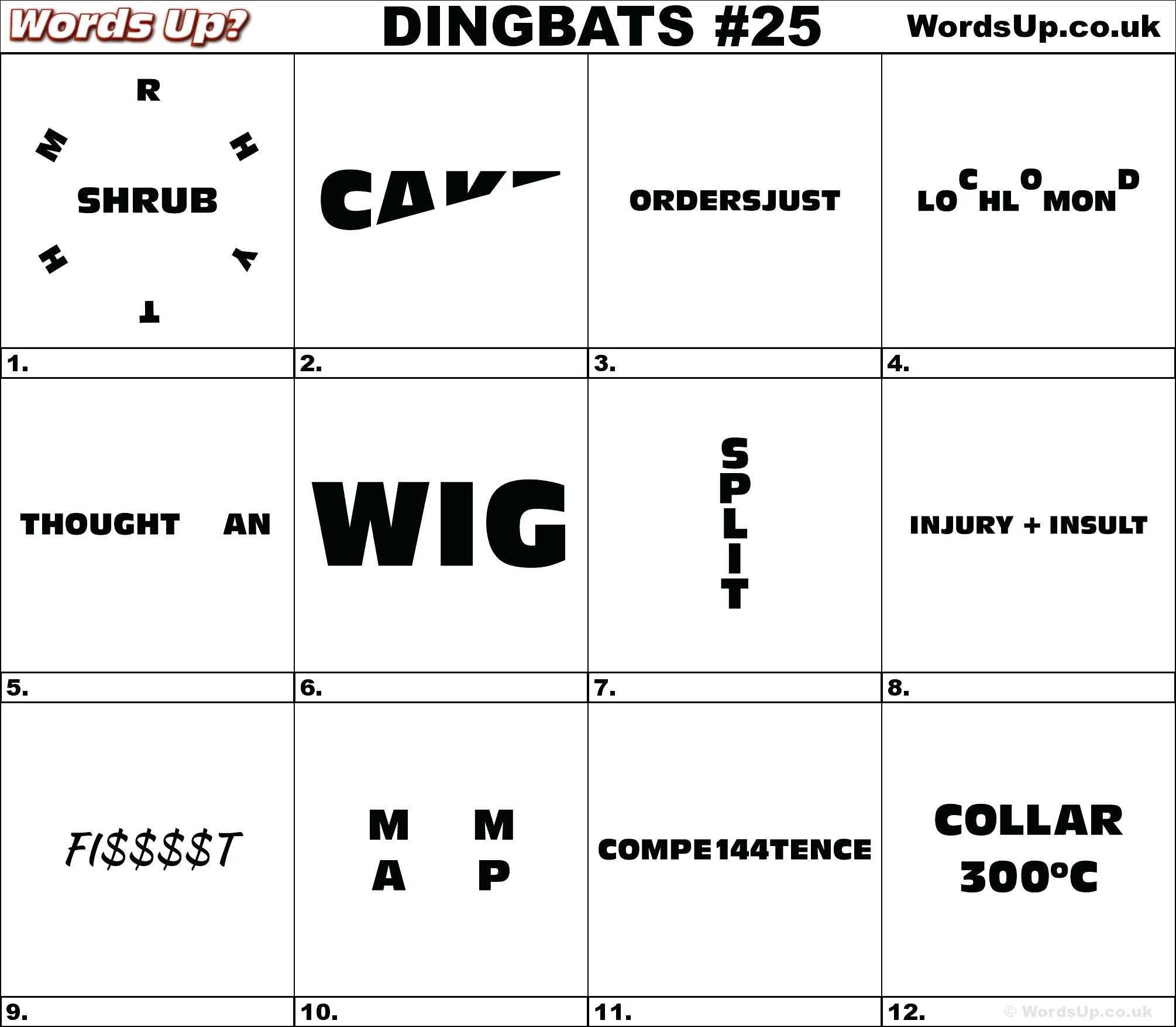 Printable Logic Puzzle Dingbat Rebus Puzzles Dingbats S Rebus Puzzle 