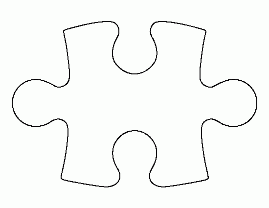 Printable Puzzle Piece Template