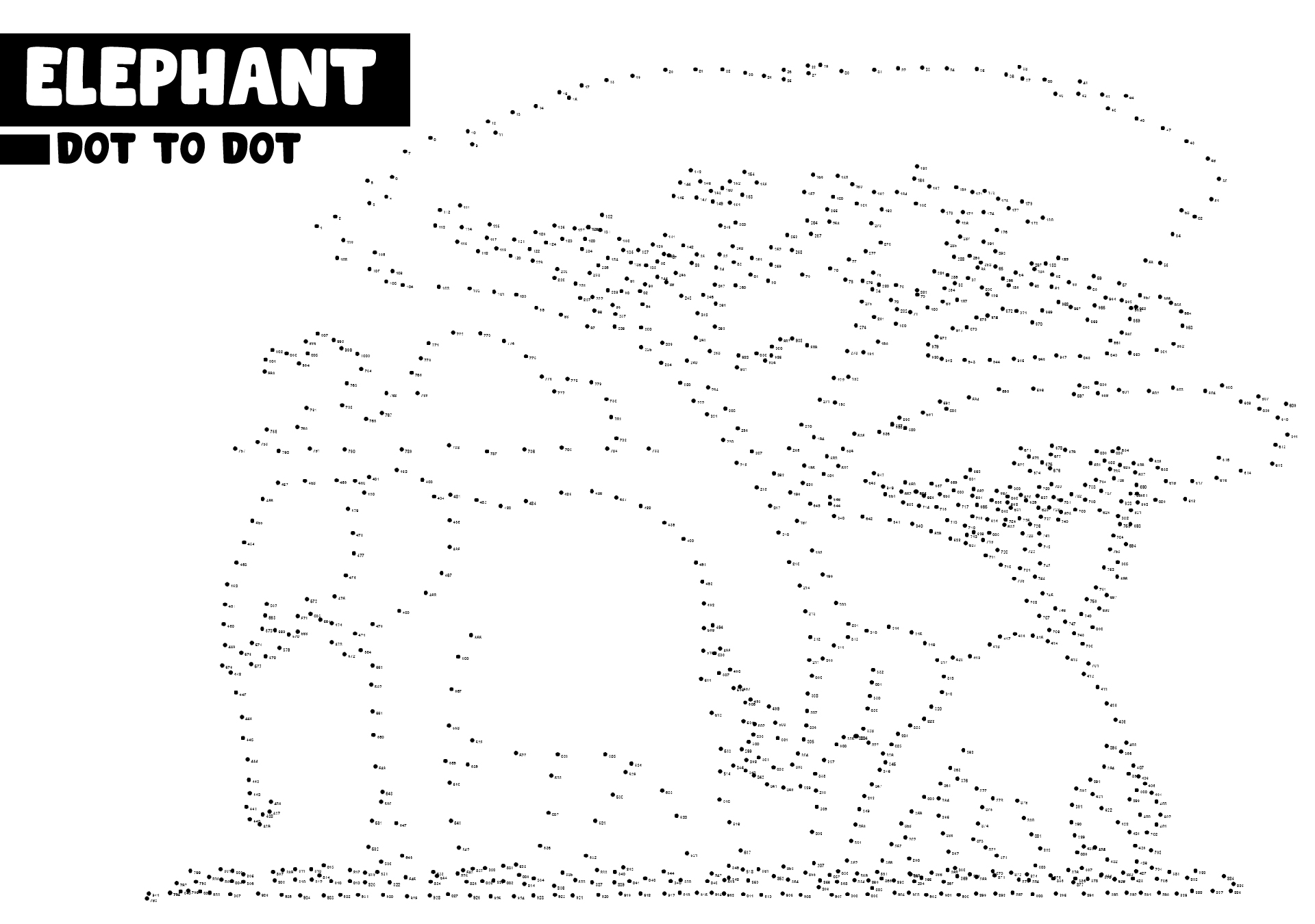 1000 Connect The Dots 10 Free PDF Printables Printablee
