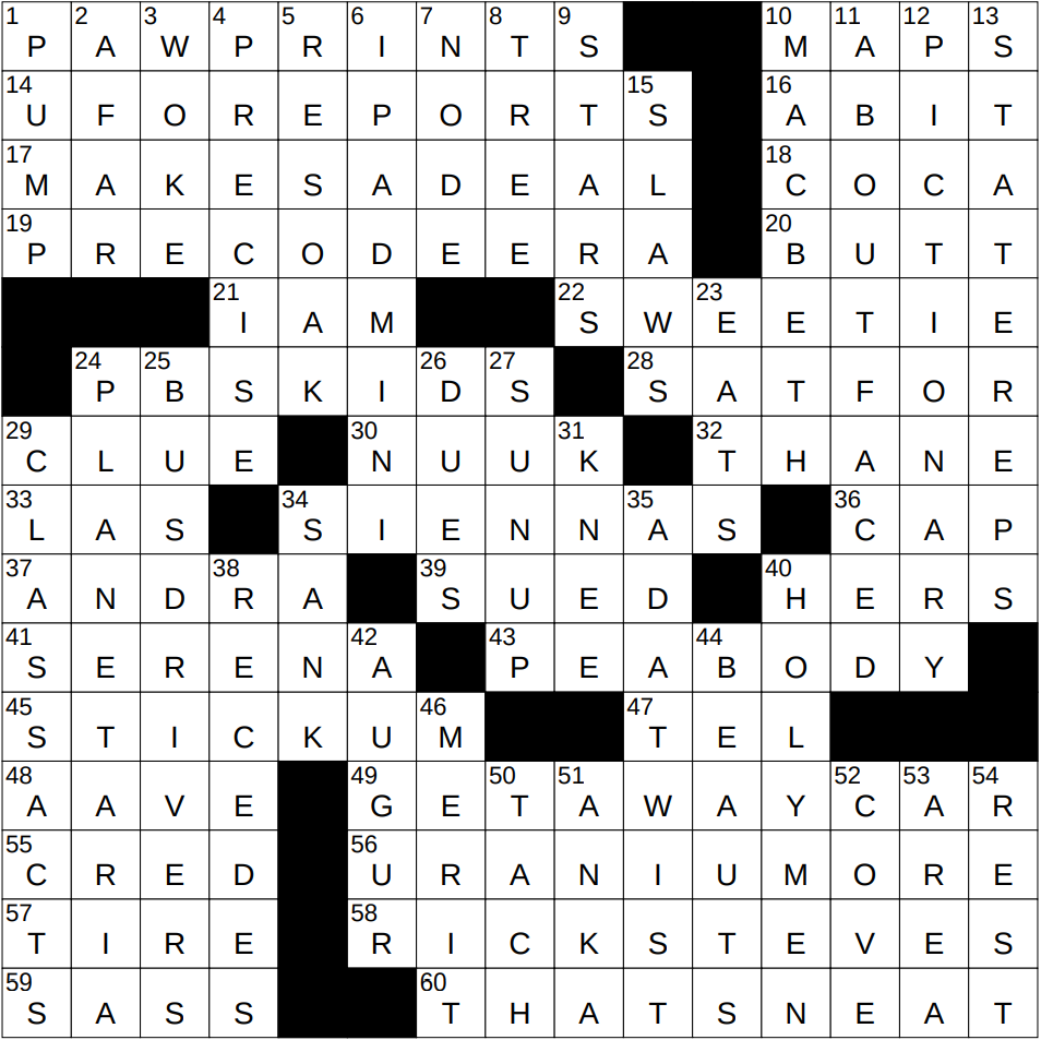 1019 24 NY Times Crossword 19 Oct 24 Saturday NYXCrossword