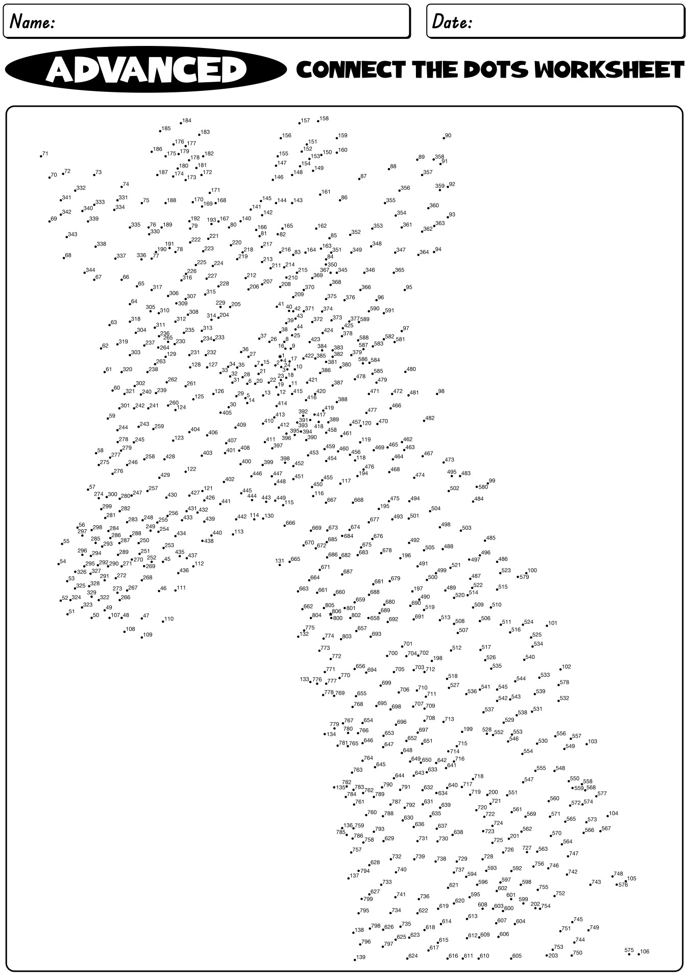 15 Advanced Connect The Dots Worksheets Free PDF At Worksheeto