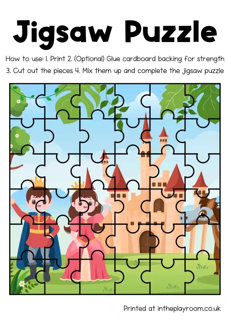 16 Free Printable Jigsaw Puzzles For Kids In The Playroom