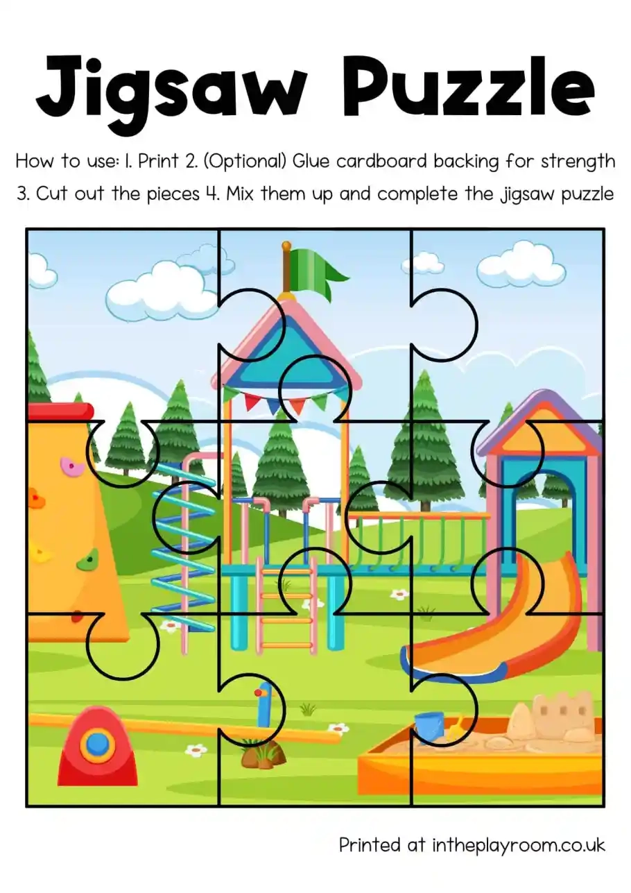 16 Free Printable Jigsaw Puzzles For Kids In The Playroom