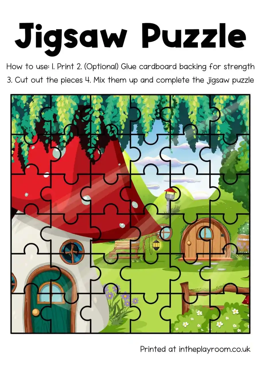 16 Free Printable Jigsaw Puzzles For Kids In The Playroom