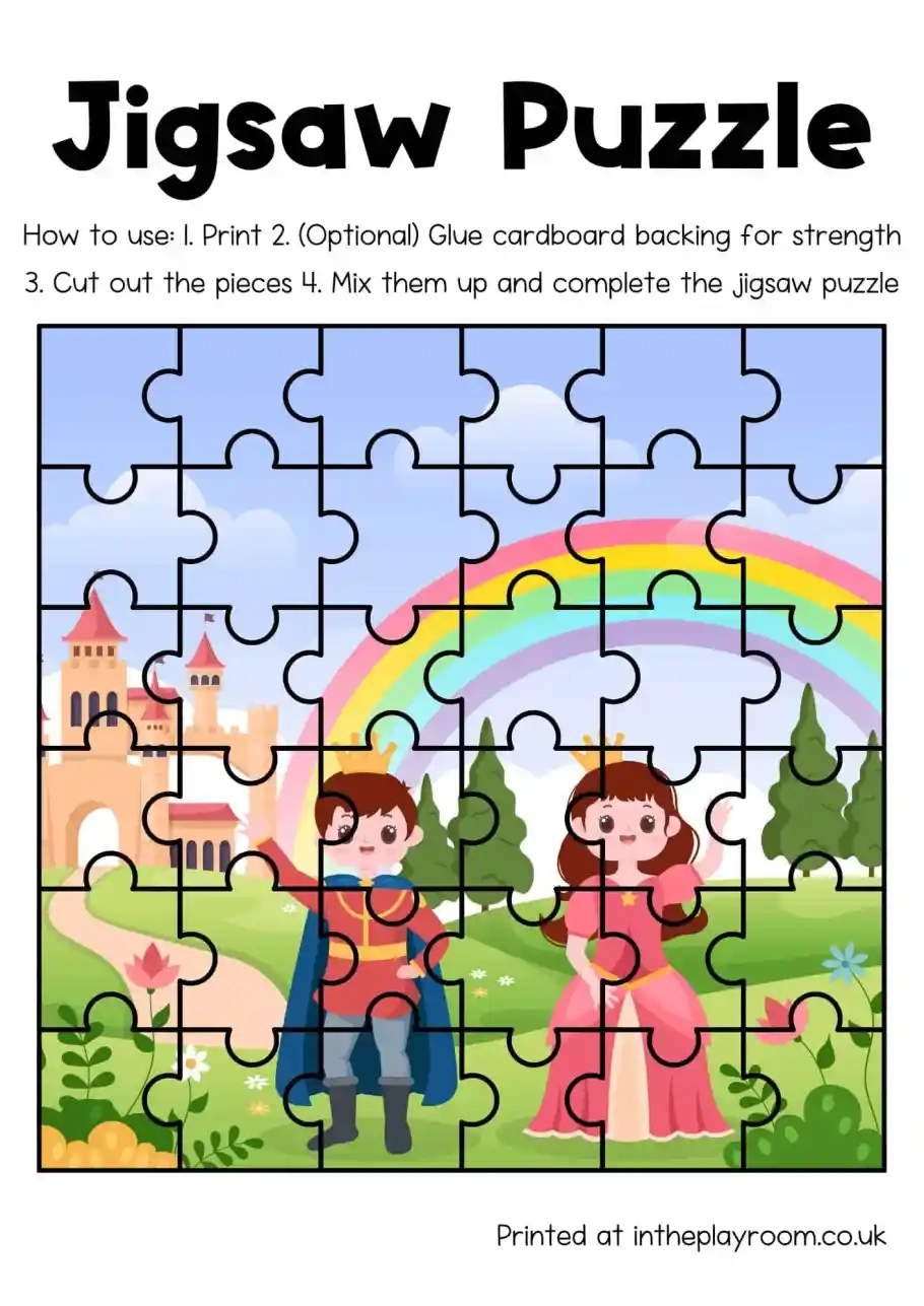 16 Free Printable Jigsaw Puzzles For Kids In The Playroom