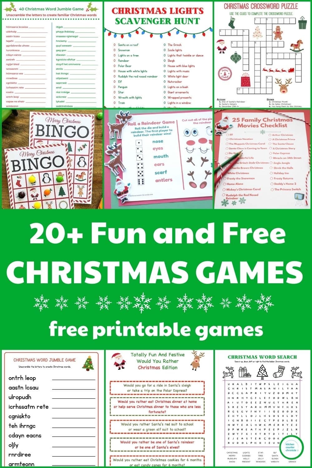 20 Free Printable Christmas Games For The Whole Family