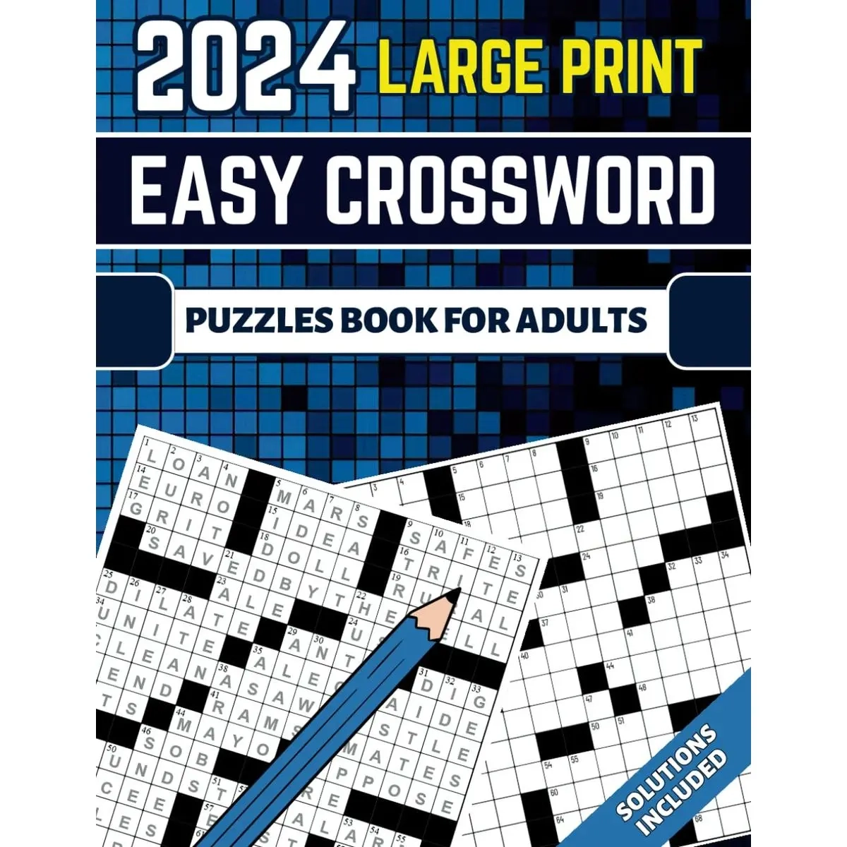2024 Easy Crossword Puzzles For Adults And Seniors Large Print Paperback December 7 2023 TikTok Shop