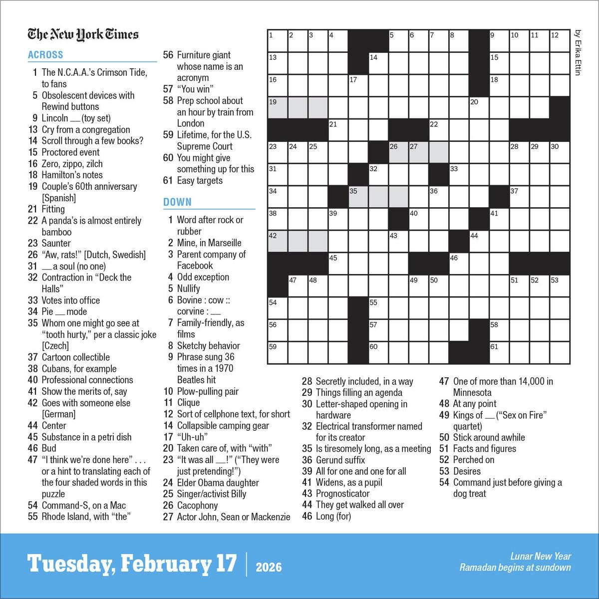 2026 New York Times Crossword Page A Day Calendar By Will Shortz Calendars Workman Paulina Springs Books