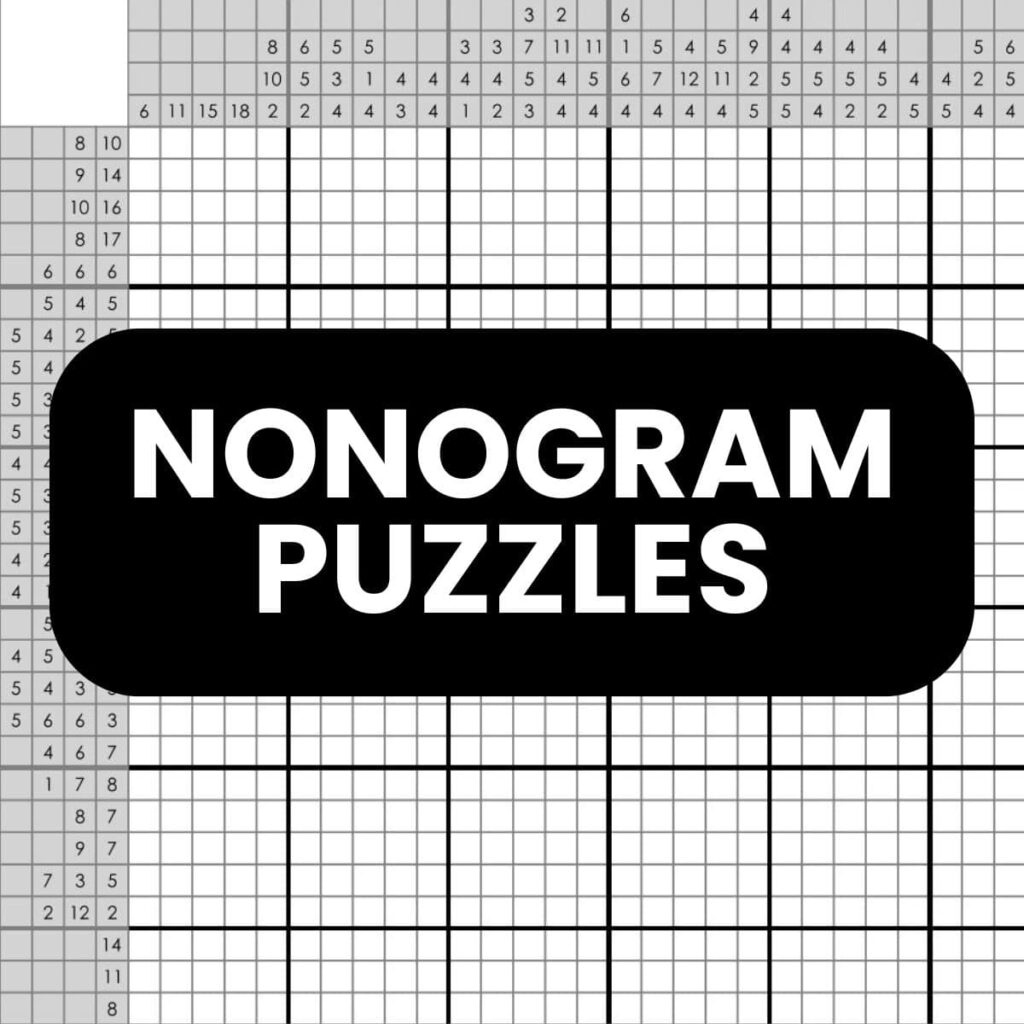 22 Free Nonogram Puzzles Free Printable PDFs 