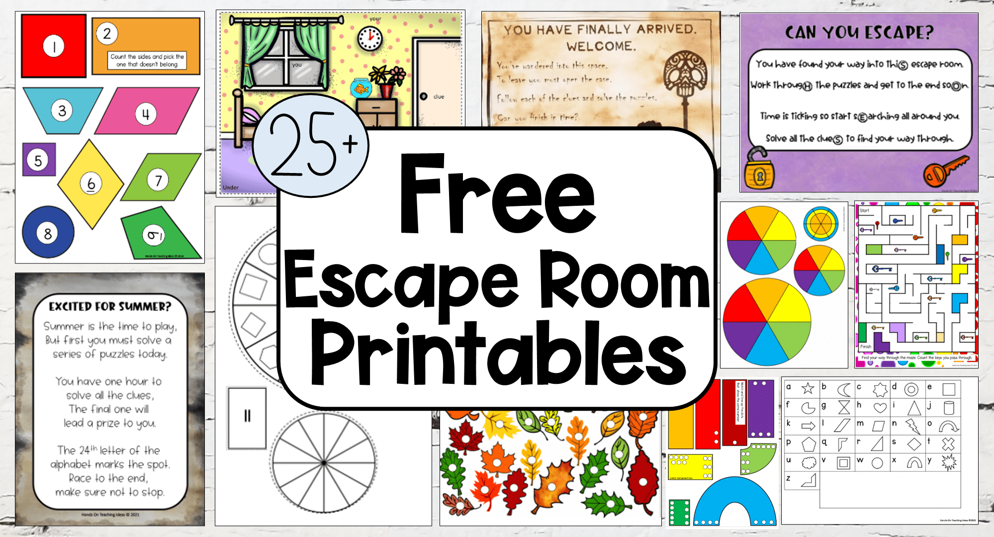 25 Free Escape Room Ideas