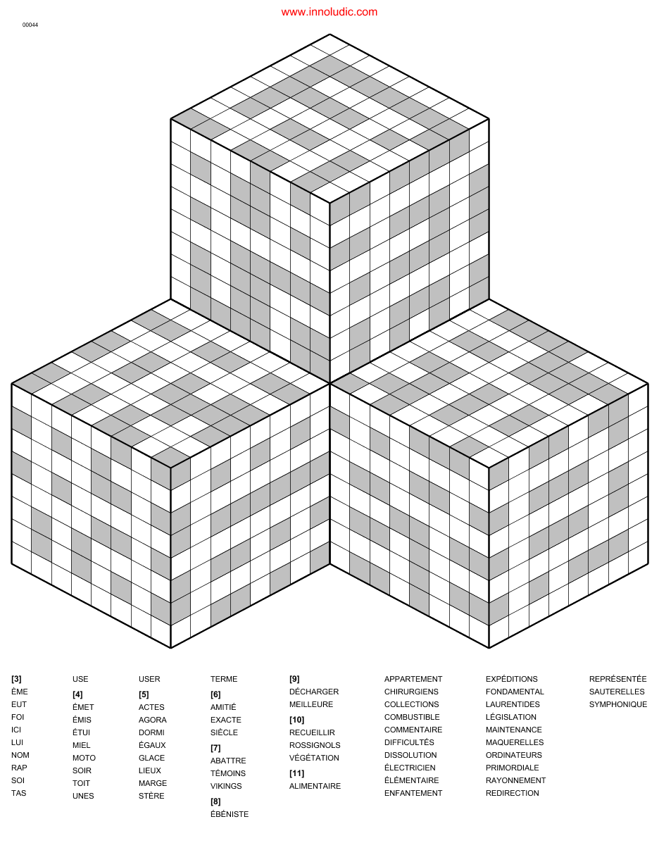 3D Word Fill In 3D Word Fill In