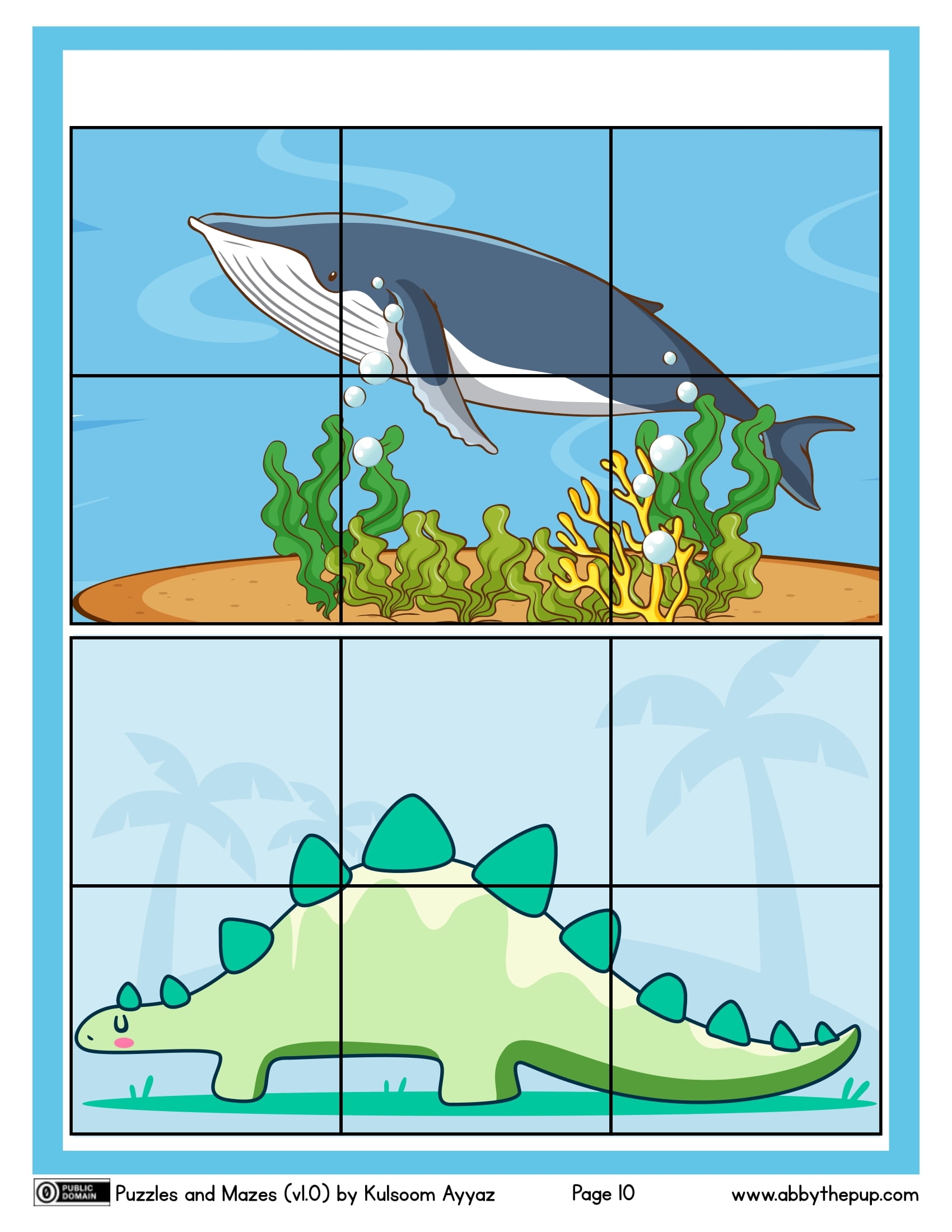 6 Piece Puzzles Free Printable Worksheets