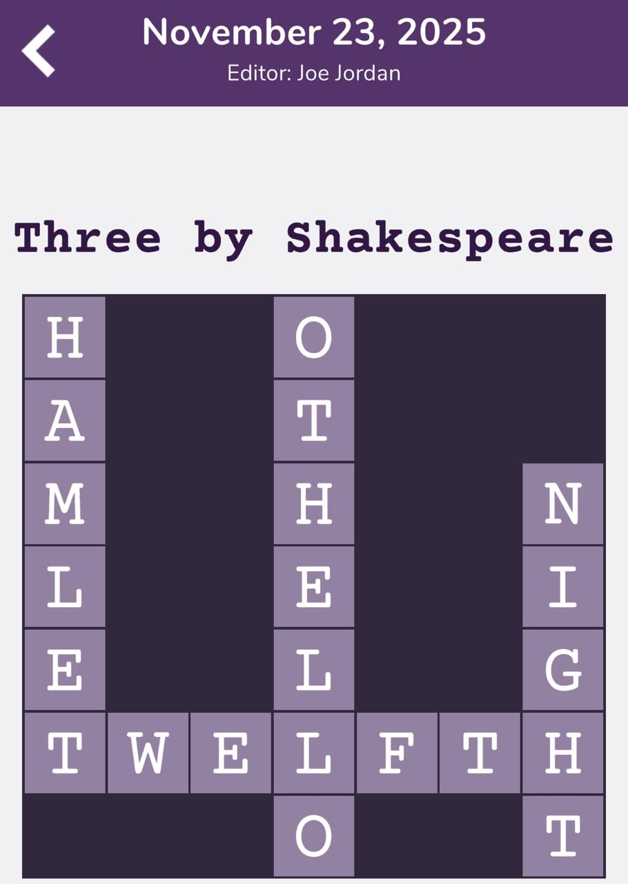 7 Little Words Tiny Little Crosswords November 23 2025 Answers Answers All In One Page