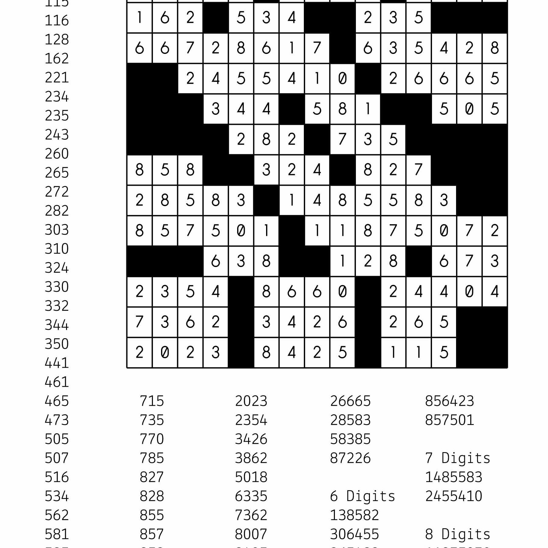 7 Number Fill In Puzzles Ideas Fill In Puzzles Puzzles Printable Crossword Puzzles