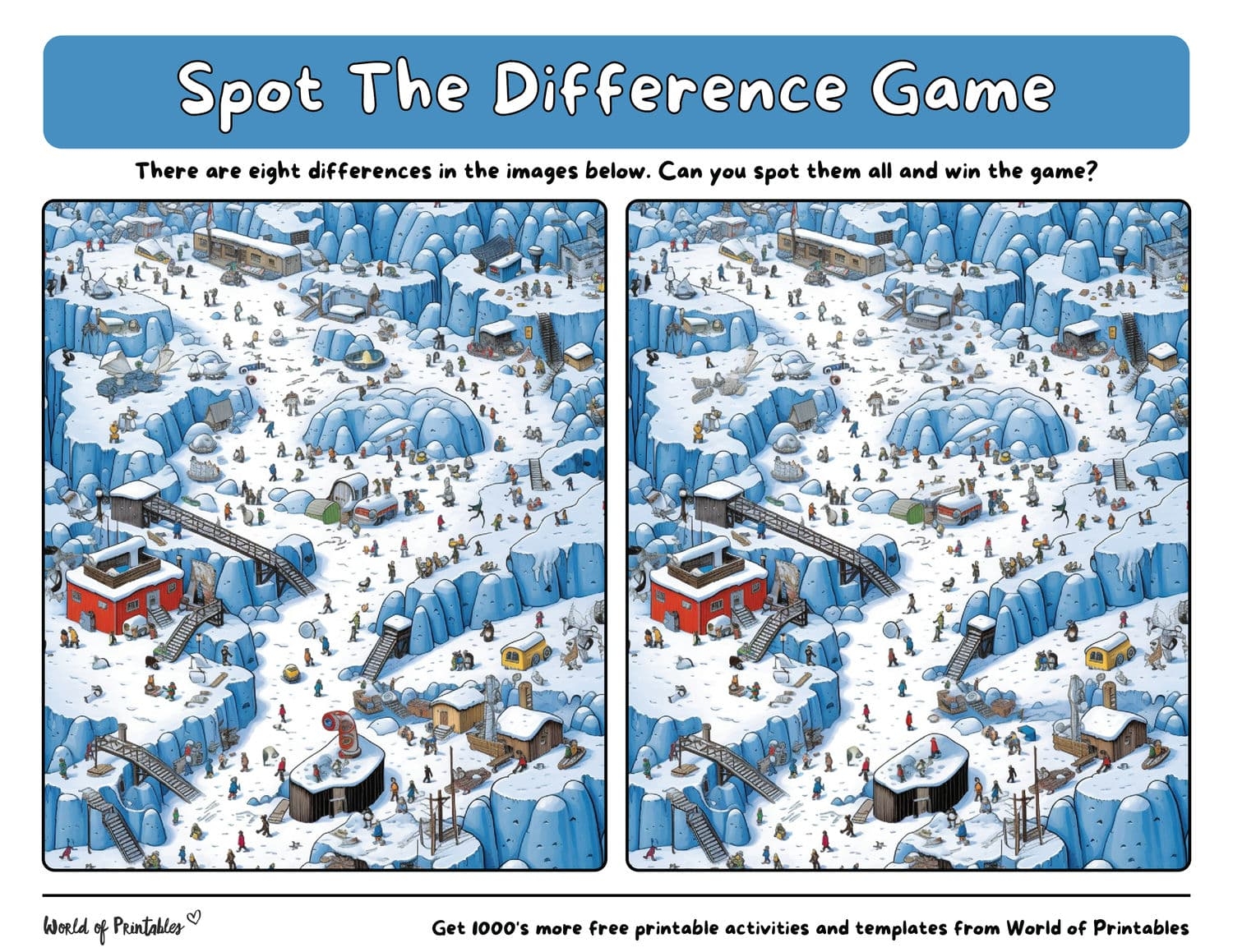 75 Difficult Spot The Difference Games World Of Printables