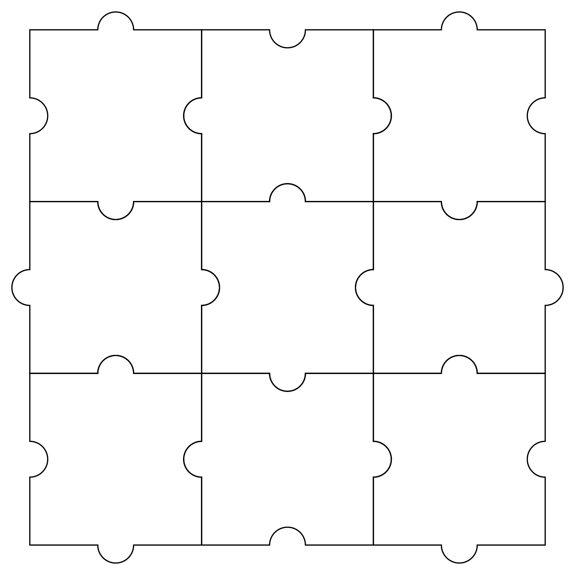 9 Piece Jigsaw Puzzle Template 10 Free PDF Printables Printablee