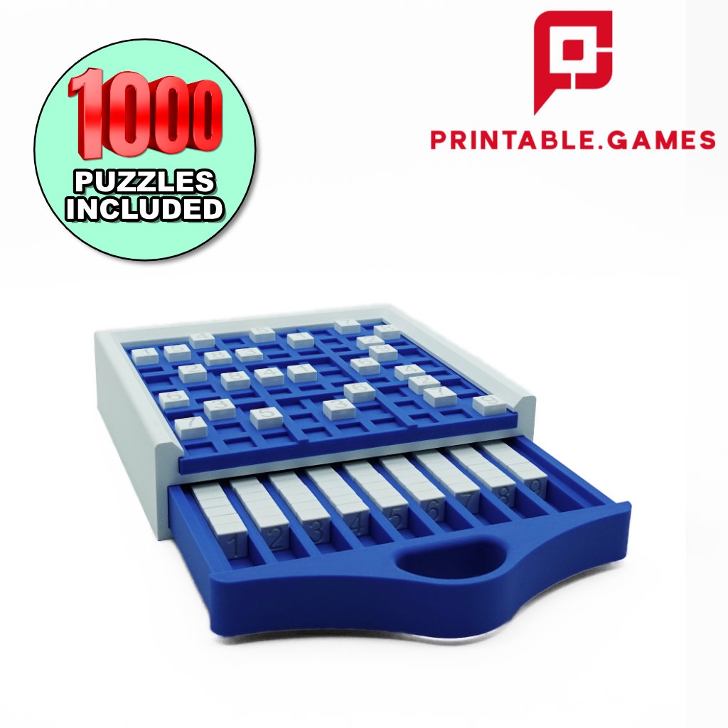 9x9 SUDOKU GAME 1000 FREE PUZZLES 3D File For 3D Printing Cults 9x9 SUDOKU GAME 1000 FREE PUZZLES 3D File For 3D Printing Cults