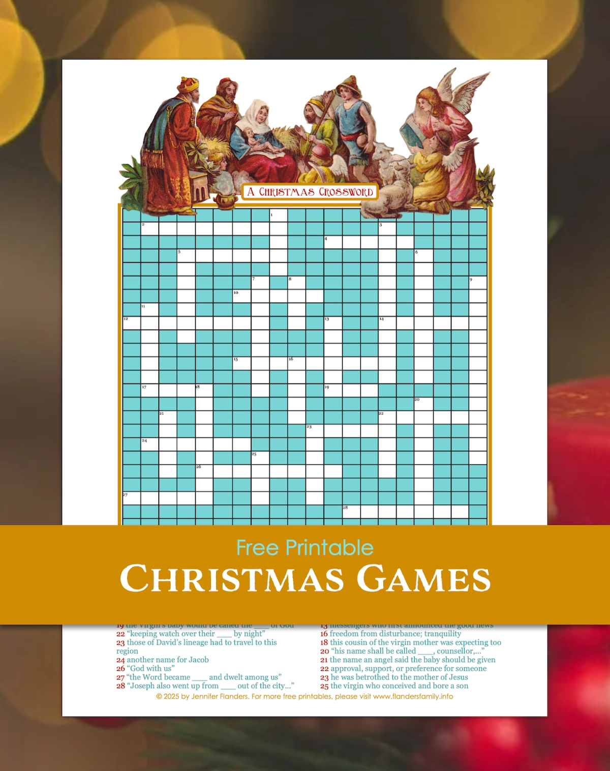 A Christmas Crossword Flanders Family Home Life
