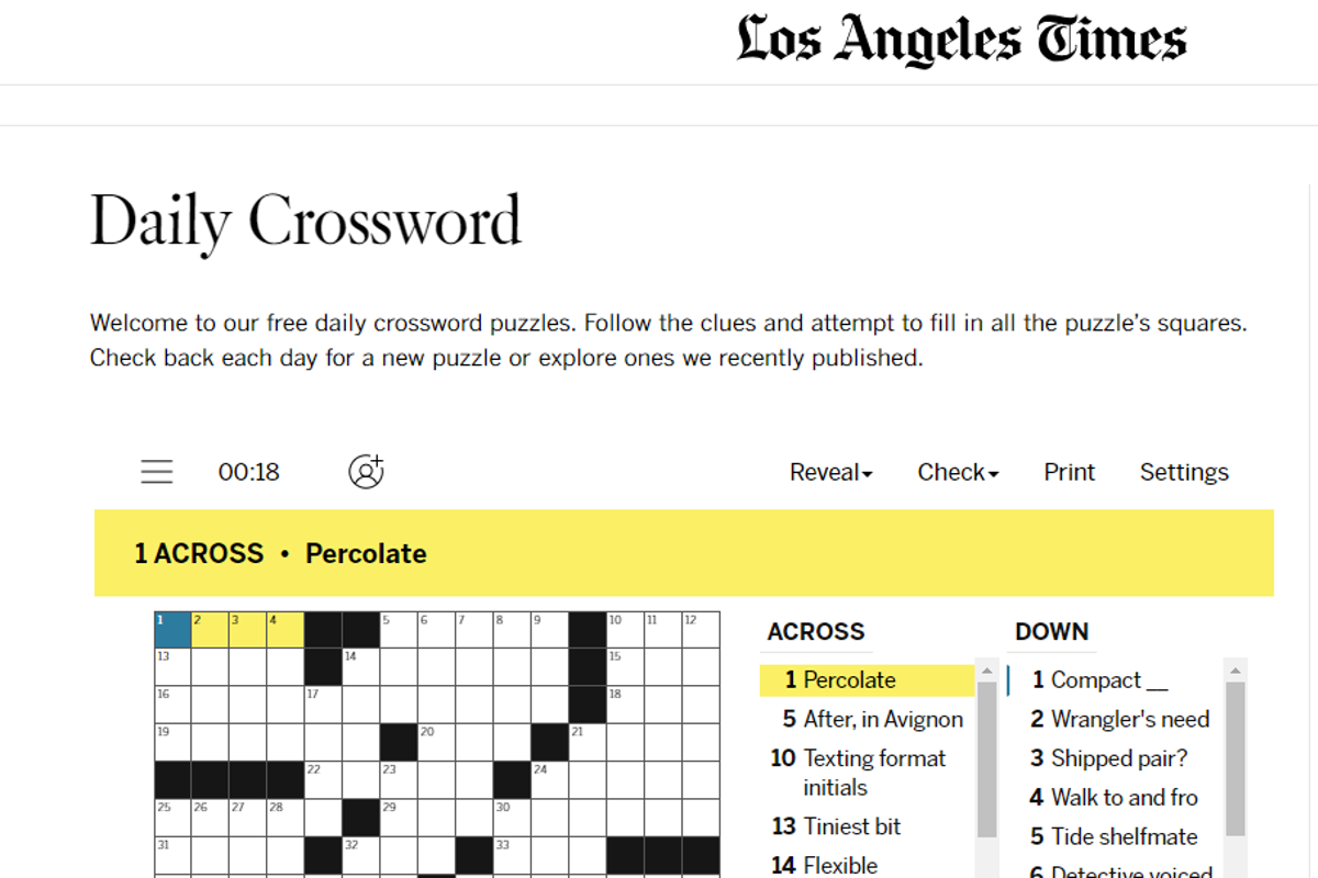 A Mind For Puzzles Ritterskamp Publishes First Crossword University Of Southern Indiana