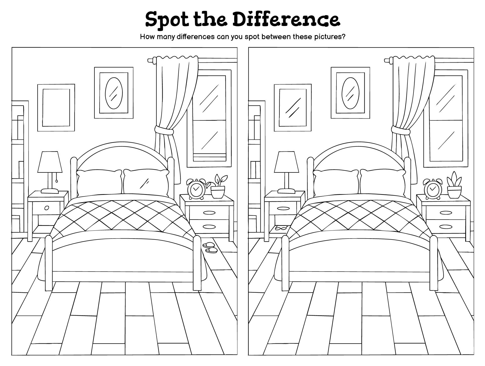 Adult Find The Difference 10 Free PDF Printables Printablee