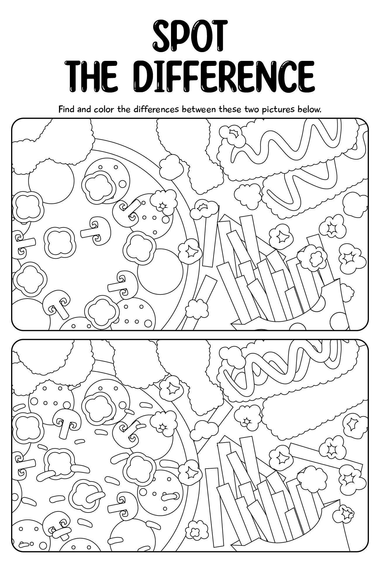 Adult Find The Difference 10 Free PDF Printables Printablee