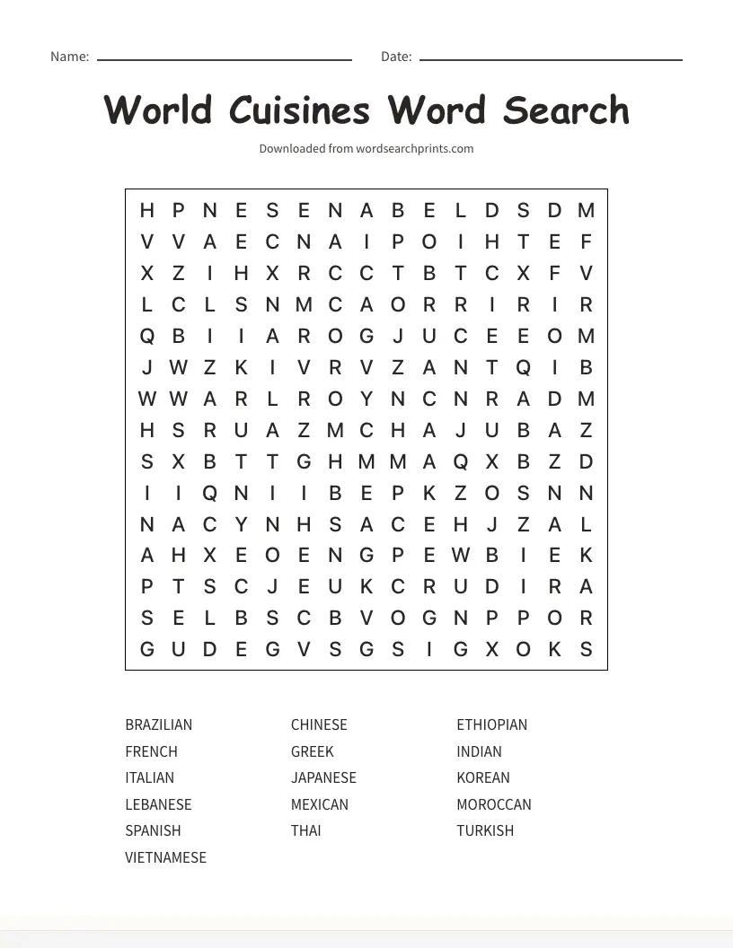 Adult Word Search Puzzles Word Search
