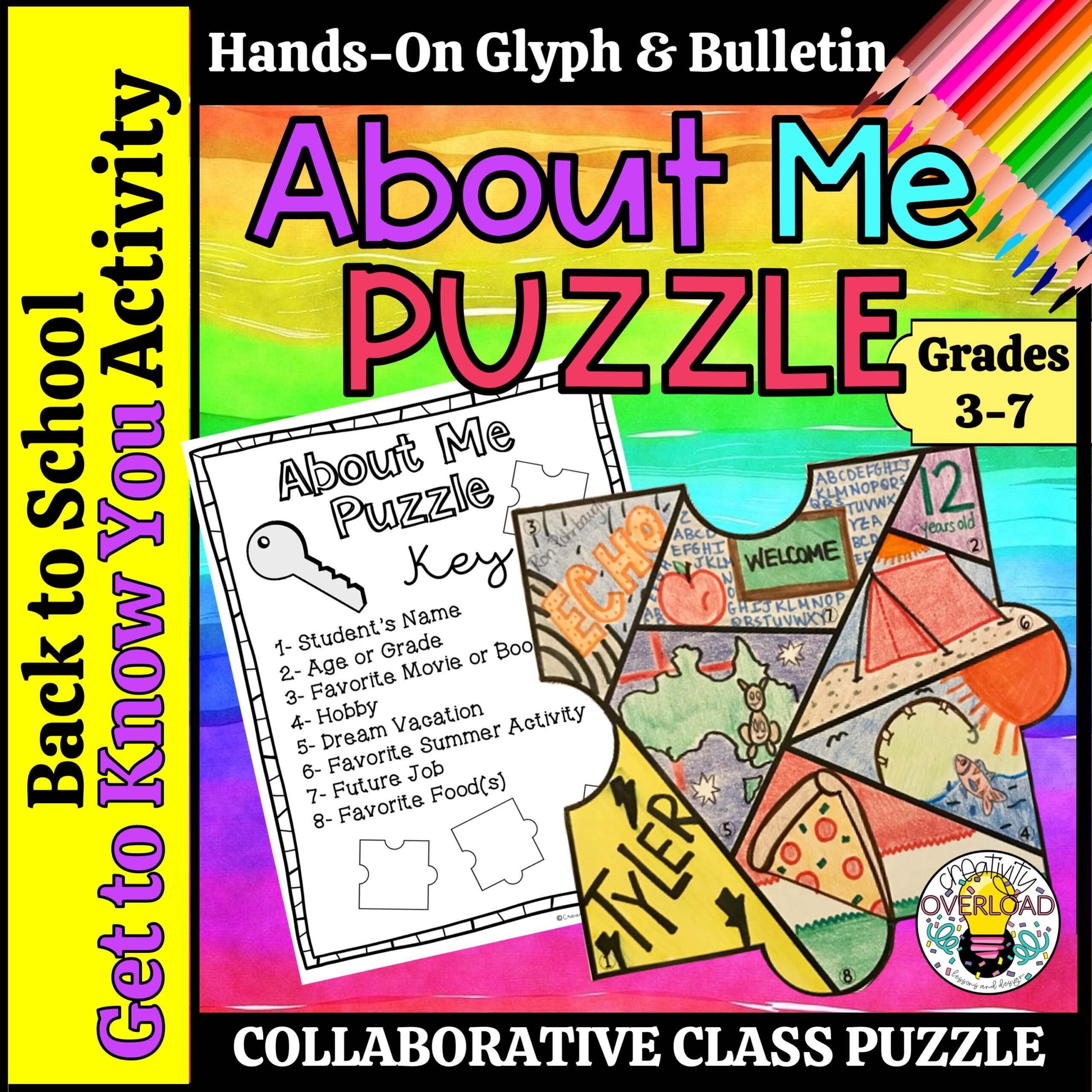 All About Me Puzzle Pieces For A Community Class Puzzle Classful