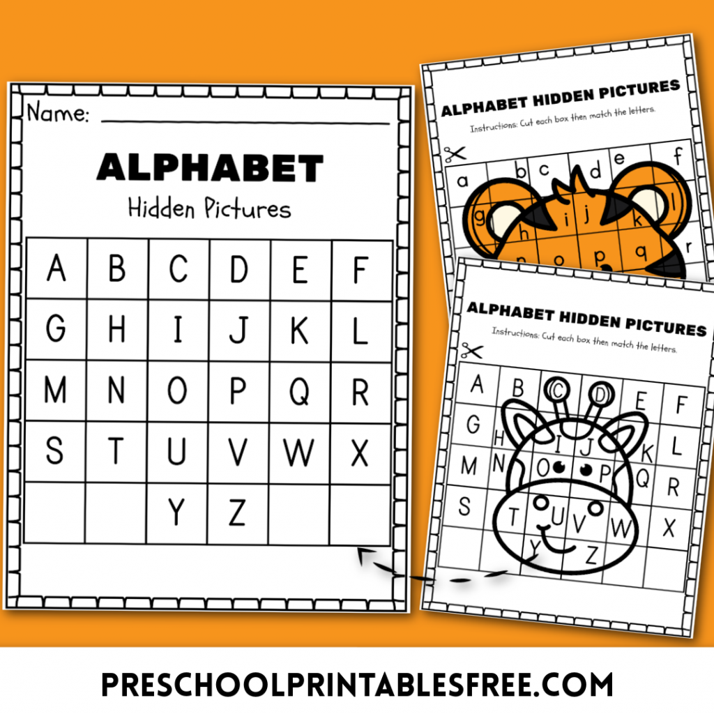 Alphabet Mystery Picture Puzzles free Printable Free Preschool Printables