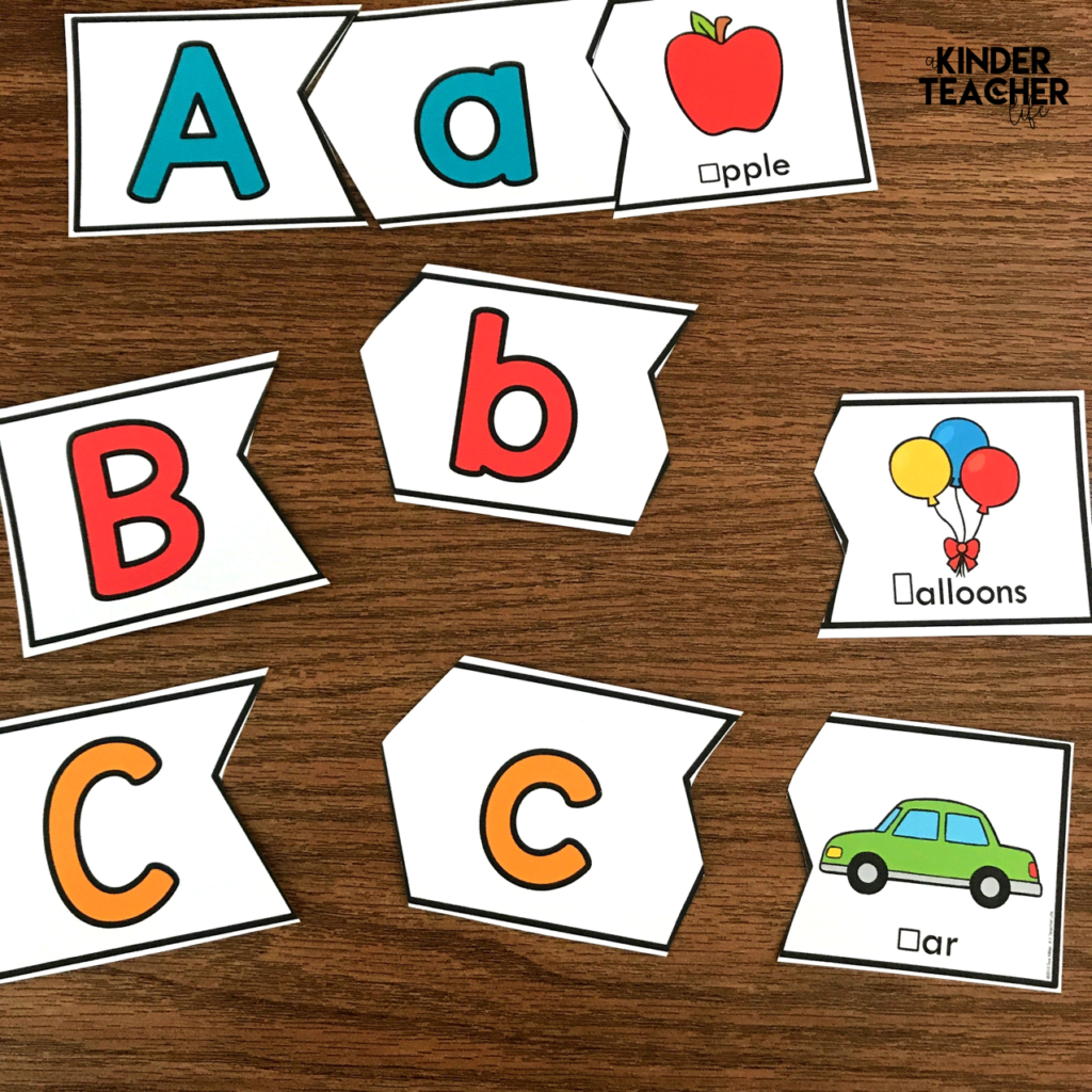 Alphabet Puzzles FREEBIE A Kinderteacher Life