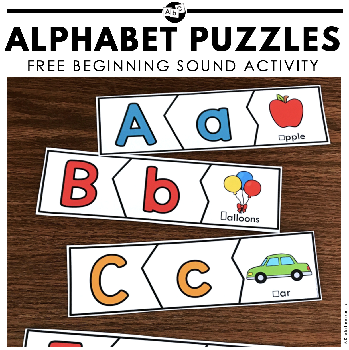 Alphabet Puzzles FREEBIE A Kinderteacher Life Alphabet Puzzles FREEBIE A Kinderteacher Life