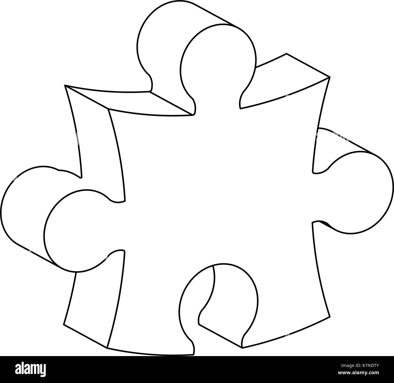 Autism Puzzle Piece Black And White Stock Photos Images Alamy