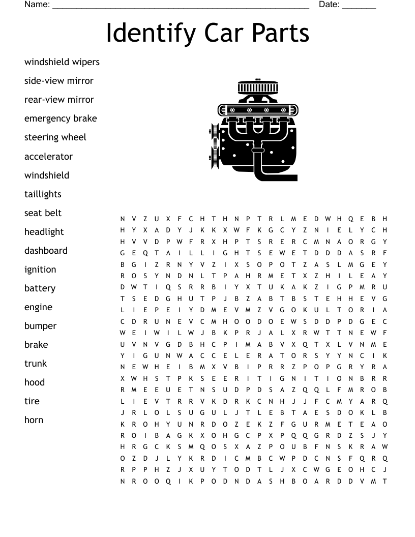 Automotive Crossword WordMint