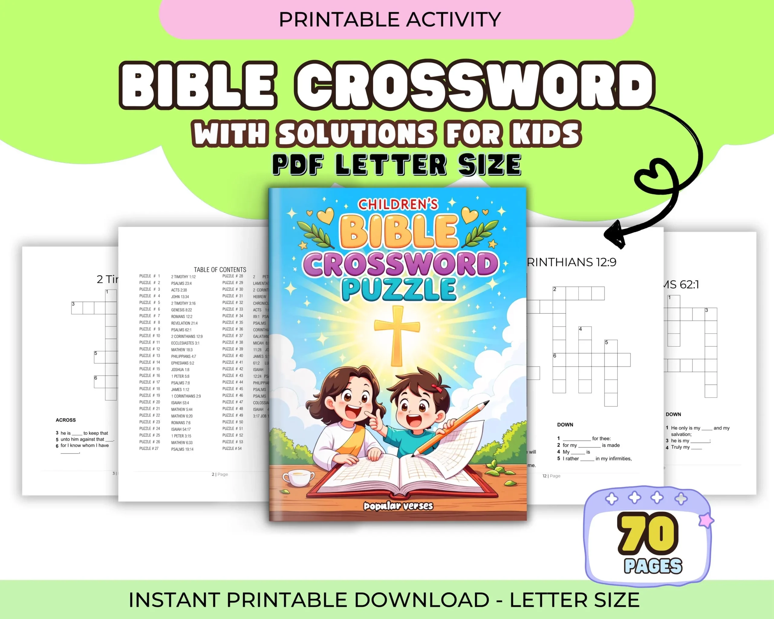 Bible Crossword Puzzles Christian Games For Adults Youth printable PDF Download Etsy Israel Bible Crossword Puzzles Christian Games For Adults Youth printable PDF Download Etsy Israel