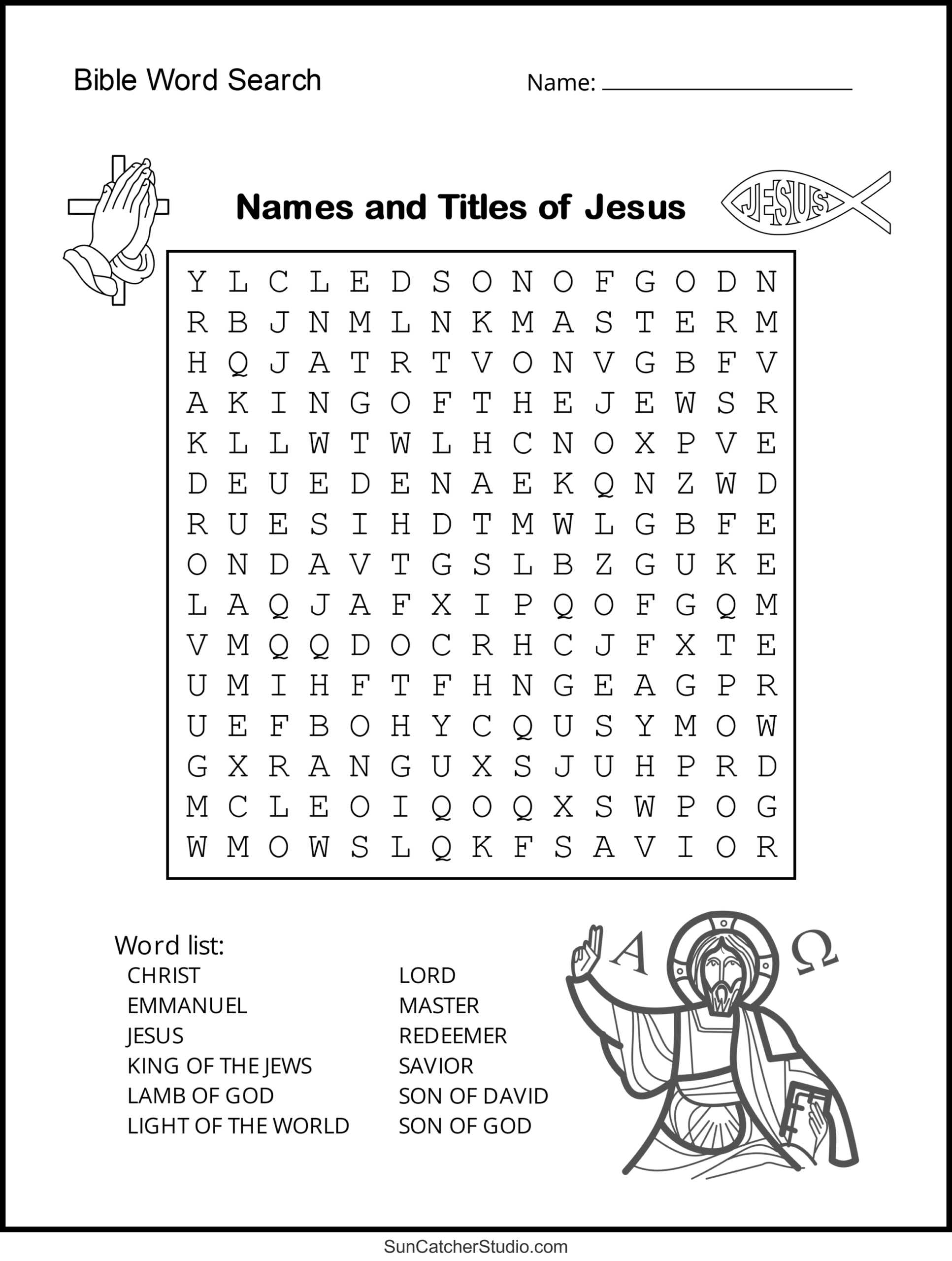 Bible Word Search Free Printable Christian Puzzles Free Printables Lettering SVG Files Tools Apps