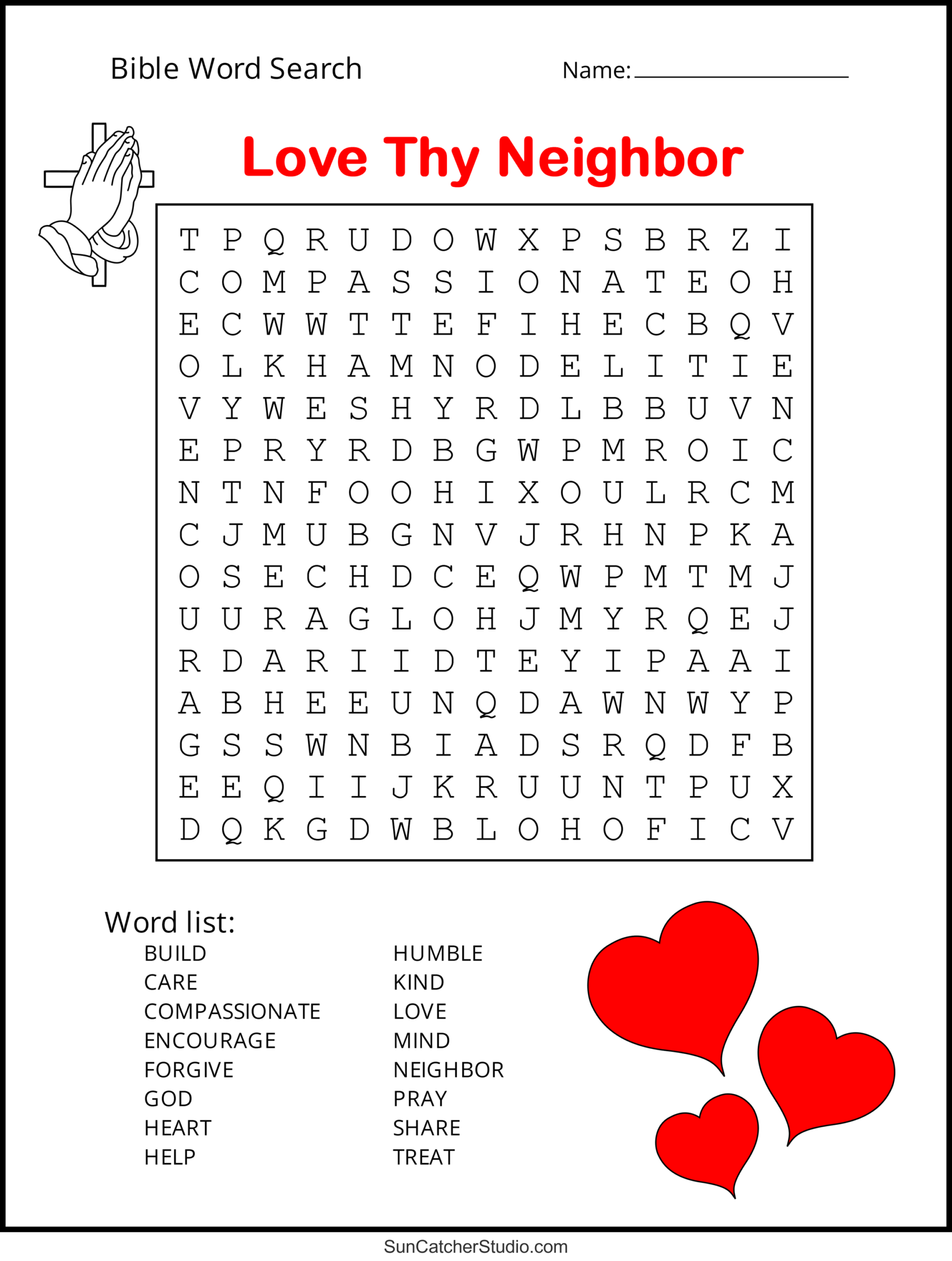 Bible Word Search Free Printable Christian Puzzles Free Printables Lettering SVG Files Tools Apps